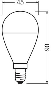 SET 3x bec LED Osram P45 E14/7,5W/230V 3000K