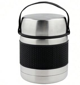 Recipient termoizolant din inox pentru mancare si supe, cu bol interior detasabil, capac etans si maner de transport, termos alimentar, 750 ml