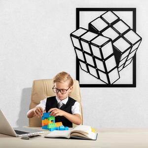 DUBLEZ | Tablou retro pentru birou - Cubul Rubik