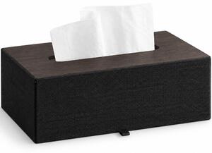 Cutie decorativa Pufo Classic pentru servetele, 25 x 14 cm, negru