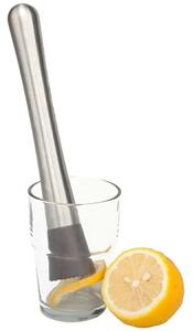 Agitator cocktail, otel, 20,5 x 3,3cm, argintiu/negru