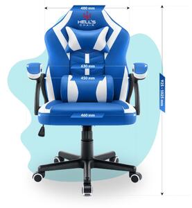 Scaun gaming pentru copii HC - 1001 albastru și alb