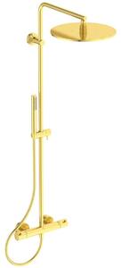 Ideal Standard CeraTherm - Set de duș cu termostat, diametru 30 cm, auriu periat A7589A2