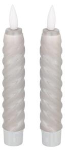SET 2x lumânare LED Eglo 422229 ANDRAFIABE LED/1xAAA 15 cm gri