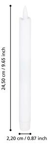 SET 2x lumânare LED Eglo 422217 ANTANABE LED/1xAAA 24,5 cm alb