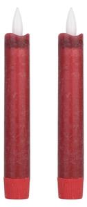 SET 2x lumânare LED Eglo 422216 ANTANABE LED/1xAAA 15 cm roșu