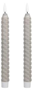 SET 2x lumânare LED Eglo 422228 ANDRAFIABE LED/1xAAA 25 cm gri