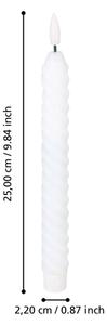 SET 2x lumânare LED Eglo 422226 ANDRAFIABE LED/1xAAA 25 cm alb
