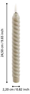 SET 2x lumânare LED Eglo 422224 ANDRAFIABE LED/1xAAA 24,5 cm bej