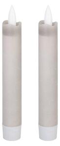 SET 2x lumânare LED Eglo 422223 ANTANABE LED/1xAAA 15 cm gri