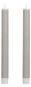 SET 2x lumânare LED Eglo 422222 ANDRAFIABE LED/1xAAA 24,5 cm gri