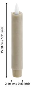 SET 2x lumânare LED Eglo 422221 ANTANABE LED/1xAAA 15 cm bej