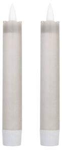 SET 2x lumânare LED Eglo 422223 ANTANABE LED/1xAAA 15 cm gri