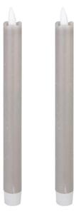 SET 2x lumânare LED Eglo 422222 ANDRAFIABE LED/1xAAA 24,5 cm gri
