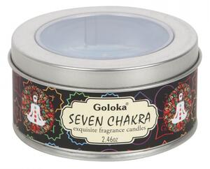 Lumanare din ceara de soia parfumata Goloka - Cele 7 Chakre