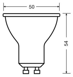 SET 3x bec LED Osram PAR16 GU10/4,5W/230V 2700K