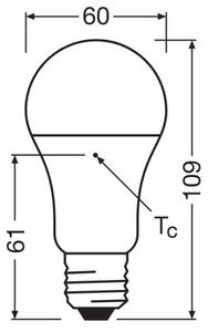 SET 3x bec LED A60 E27/10W/230V 2700K