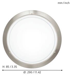 Plafonieră LED Eglo 32094 PLANET LED/11W/230V 3000K crom mat