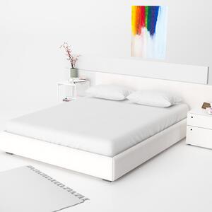 Cearceaf pat cu elastic ranforce 90x200 cm alb