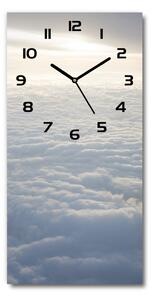 Ceas din sticlă dreptunghiular vertical Zbor deasupra norilor