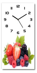 Ceas din sticlă dreptunghiular vertical fructe de padure