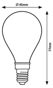 Bec LED Rabalux 79048 FILAMENT G45 E14/4W/230V 2700K