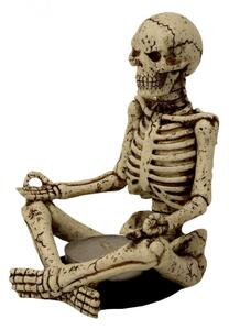 Suport lumanare schelete Yoga 13cm