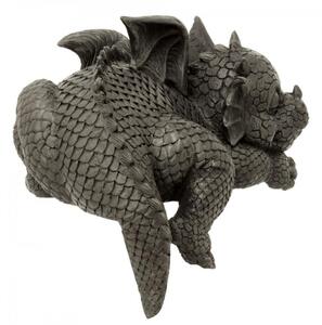 Statueta pentru gradina Dragonel Dormind 22 cm