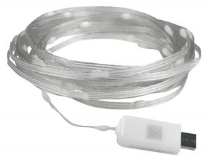 Ghirlandă LED RGB, 10 m, 10 W, 5 V, alimentare USB, cu telecomandă