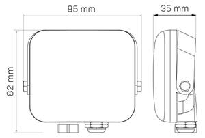 Proiector LED de exterior MILKY LED/10W/230V 4000K IP65 negru