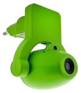 Corp de iluminat LED de veghe cu proiector pentru copii LED/0,5W/230V verde