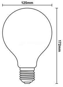 Bec LED dimabil FILAMENT G125 E27/12W/230V 2000K