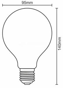 Bec LED dimabil FILAMENT G95 E27/11W/230V 3000K