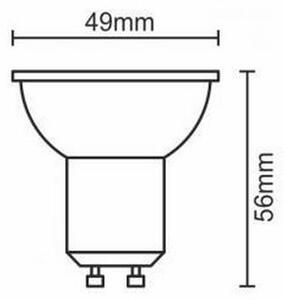 Bec LED GU10/6W/230V 4000K negru