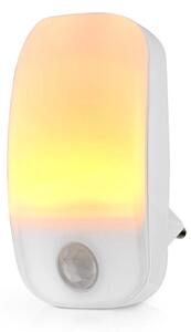 Corp de iluminat LED de orientare, pentru priză, cu senzor Nedis LNLW10WT LED/0,55W/230V