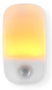 Corp de iluminat LED de orientare, pentru priză, cu senzor Nedis LNLW10WT LED/0,55W/230V