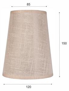 Abajur de rezervă pentru lustră și aplică ANTONIO E14 150x120 mm bej