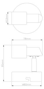 Spot LED de perete Globo 57385-1 KINLEY 1xGU10/3W/230V
