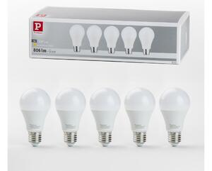 SET 5x bec LED Paulmann 28780 A60 E27/9W/230V 2700K