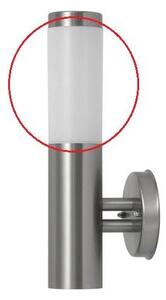Abajur de rezervă din sticlă Rabalux INOX TORCH E27 alb