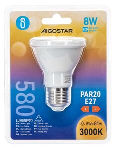 Bec LED Aigostar PAR20 E27/8W/230V 3000K