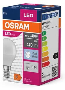 Bec LED Osram P40 E14/4,9W/230V 4000K