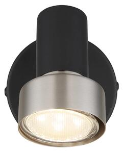 Spot de perete Globo 57917-1N MASON 1xGU10/25W/230V negru/argintiu