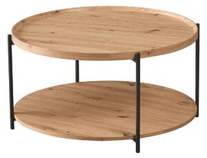 Masuta cafea LAPIS, stejar artisan/negru, 80x40 cm