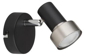 Spot de perete Globo 57917-1N MASON 1xGU10/25W/230V negru/argintiu