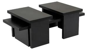 Masuta cafea SANCTUARY, negru, PAL, 110x45x30 cm