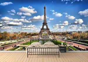 Fototapete, Turnul Eiffel si cerul inorat Art.060016