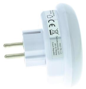 Corp de iluminat LED de orientare cu senzor crepuscular și priză Retlux LED/0,6W/230V