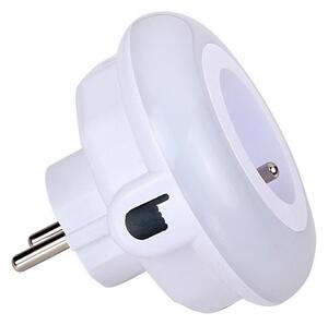 Corp de iluminat LED de orientare cu senzor crepuscular și priză Retlux LED/0,6W/230V