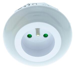 Corp de iluminat LED de orientare cu senzor crepuscular și priză Retlux LED/0,6W/230V